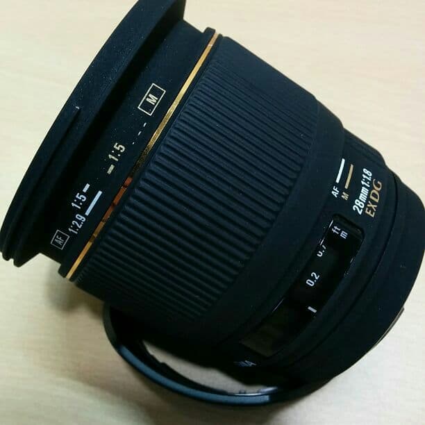 ■ ソニー用 広角レンズ　SIGMA 28mm F1.8 EX DG