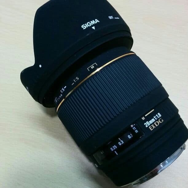 ■ ソニー用 広角レンズ　SIGMA 28mm F1.8 EX DG
