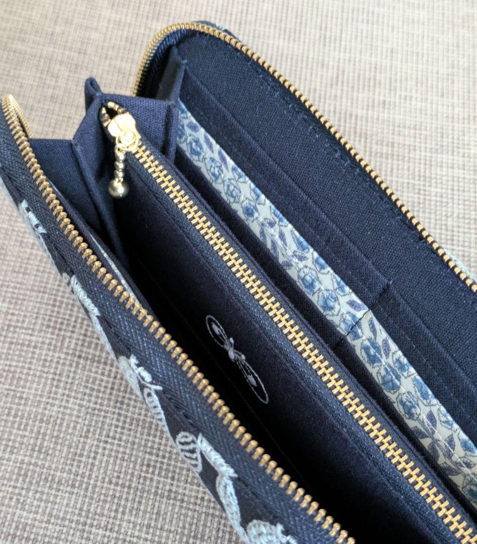 ミナペルホネン pomppia ポンピア 長財布 ハンドメイド