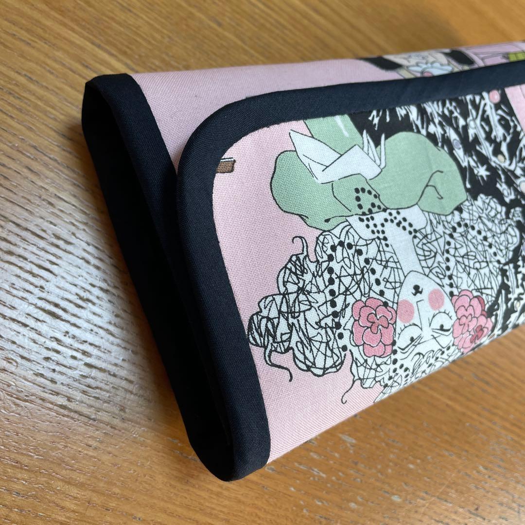 ラスト　長財布　やりくり財布　ハンドメイド　激レア生地　アレキサンダーヘンリー