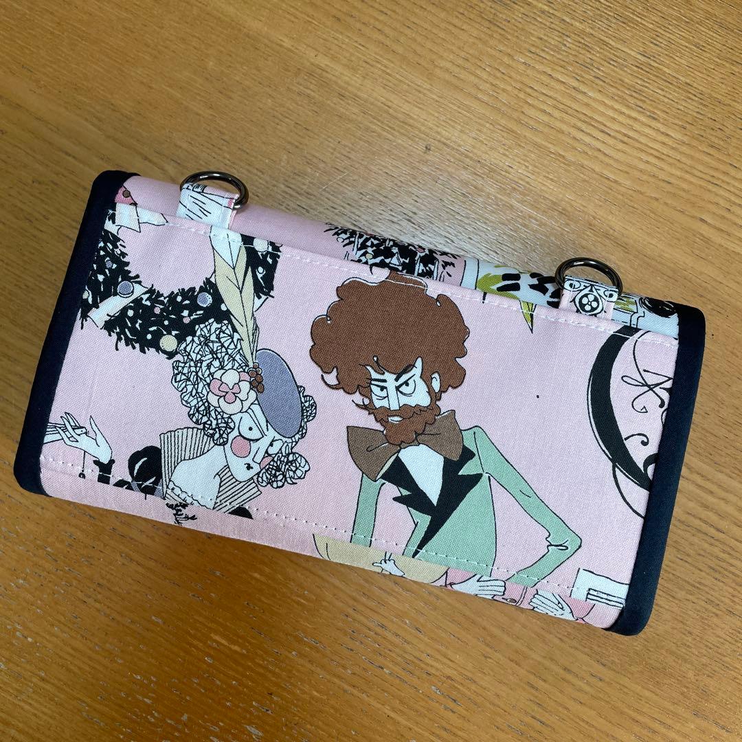 ラスト　長財布　やりくり財布　ハンドメイド　激レア生地　アレキサンダーヘンリー