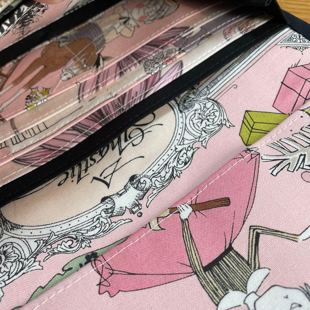 ラスト　長財布　やりくり財布　ハンドメイド　激レア生地　アレキサンダーヘンリー