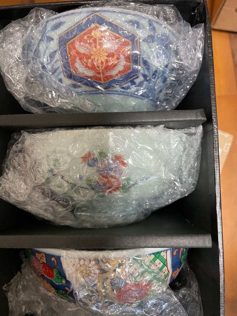 古伊万里　陶器製飯碗 6個セット