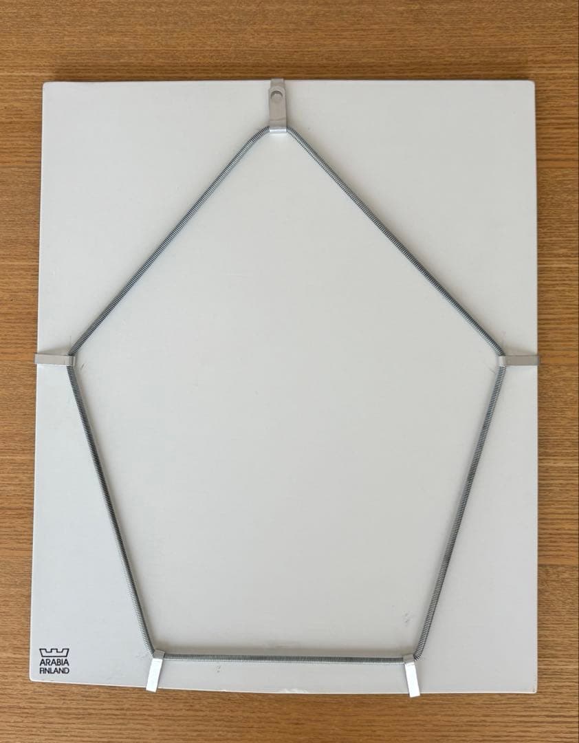 【希少品】ARABIA ヘルヤ\"Kotini, linnani\" 陶板画(特大)