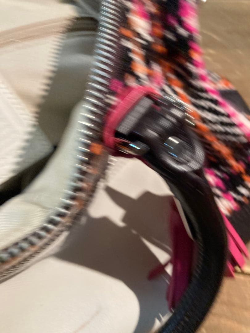 H 訳あり　コーチ　ハンドバッグ　バック　ピンク　白　ホワイト