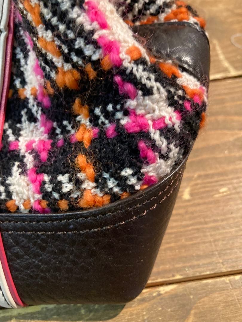 H 訳あり　コーチ　ハンドバッグ　バック　ピンク　白　ホワイト