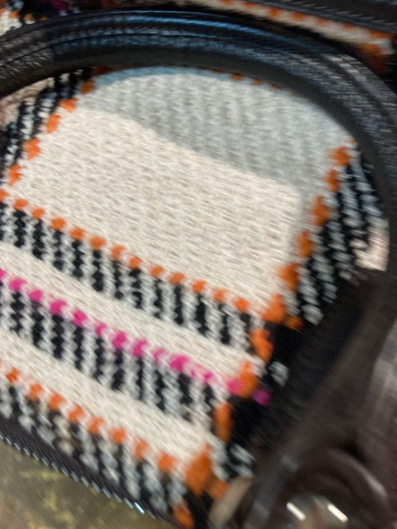 H 訳あり　コーチ　ハンドバッグ　バック　ピンク　白　ホワイト