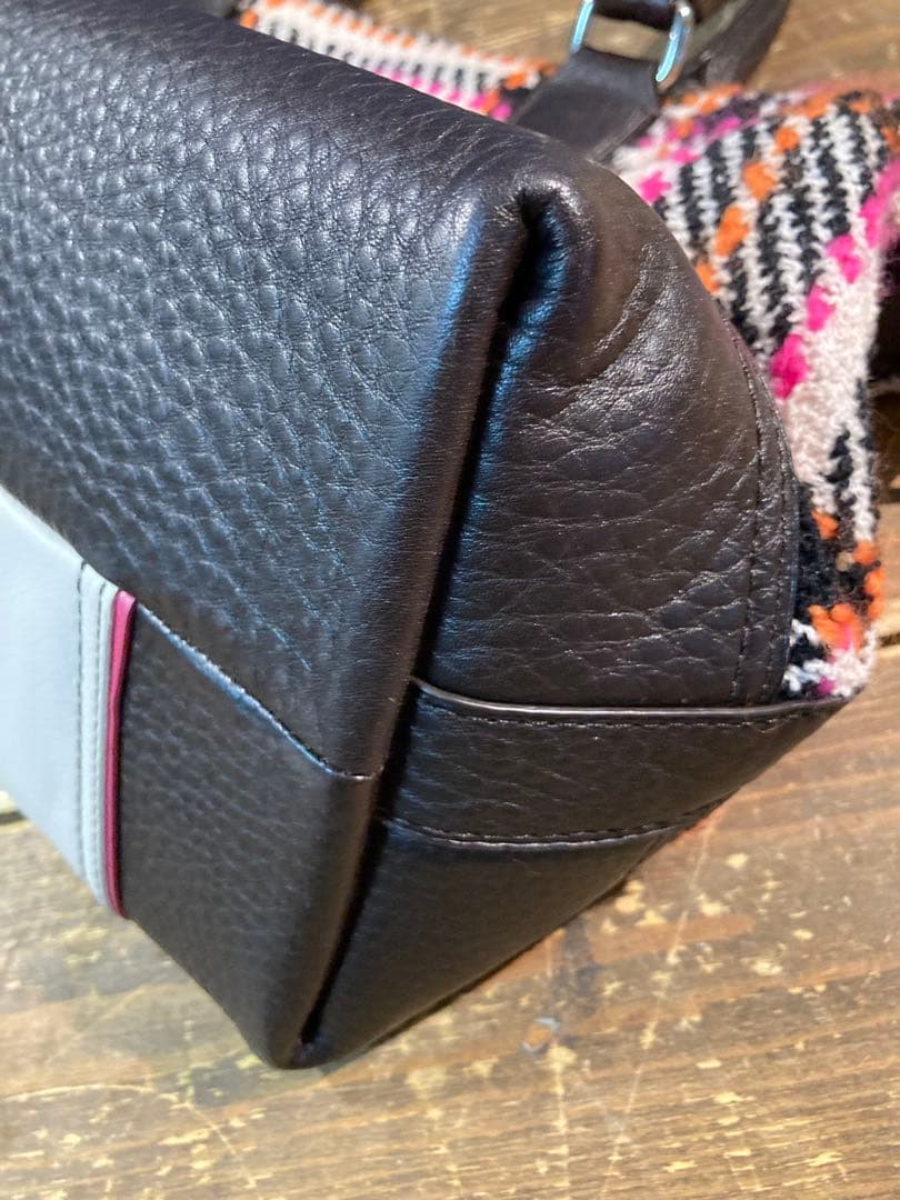 H 訳あり　コーチ　ハンドバッグ　バック　ピンク　白　ホワイト