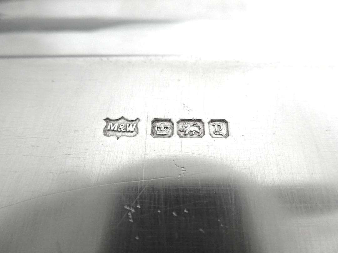 マッピン&ウェッブ　スターリングシルバートレイ　純銀