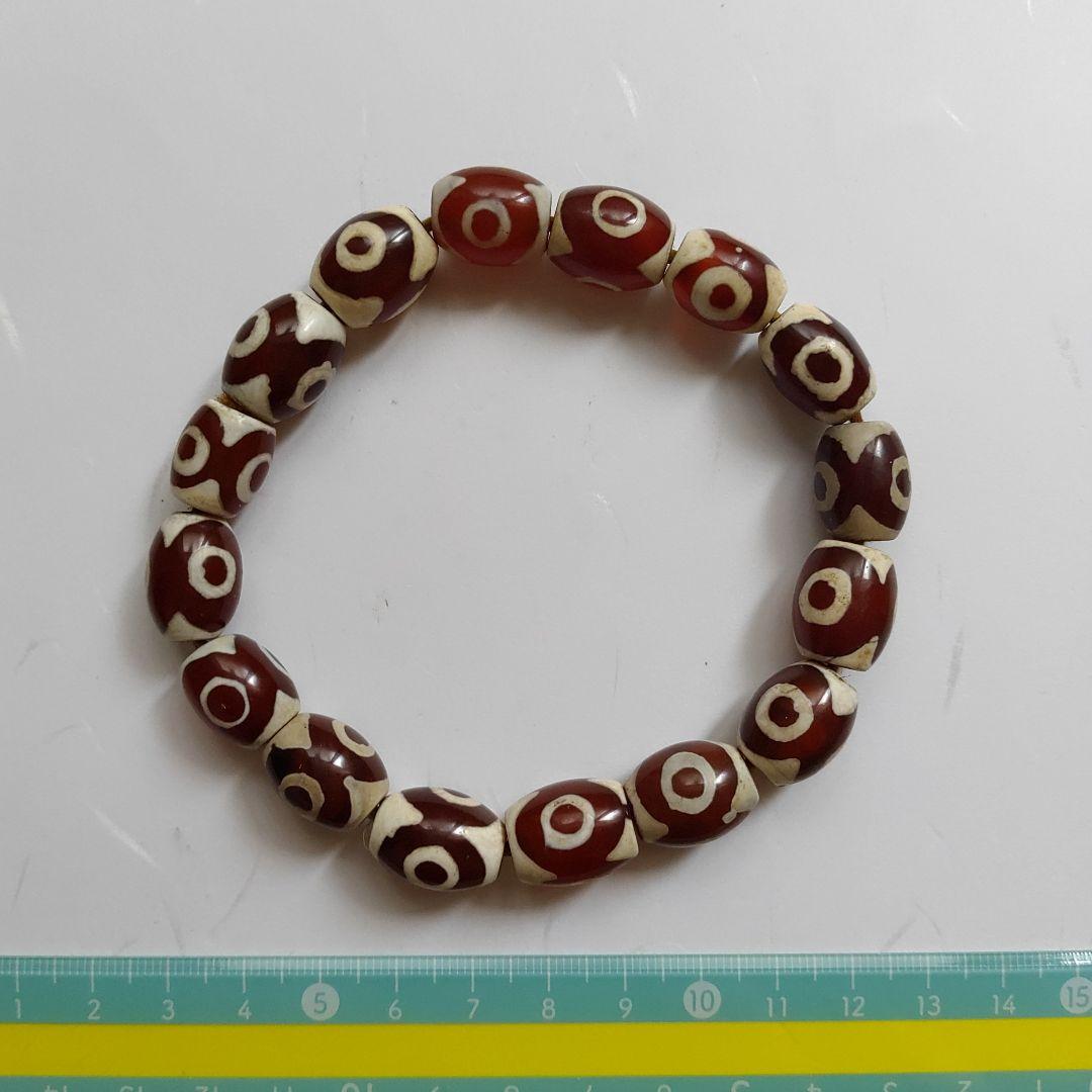 ◆瑪瑙◆ハンドメイド ブレスレット ハングル 魔除け 男性用 No.03