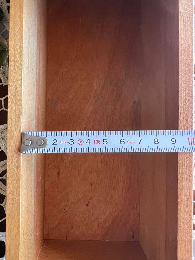 小引き出し 小物入れ タイル張 アンティーク ミシン引き出し 2段 ①インテリア