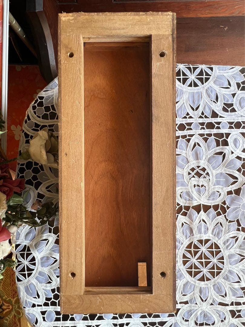 小引き出し 小物入れ タイル張 アンティーク ミシン引き出し 2段 ①インテリア