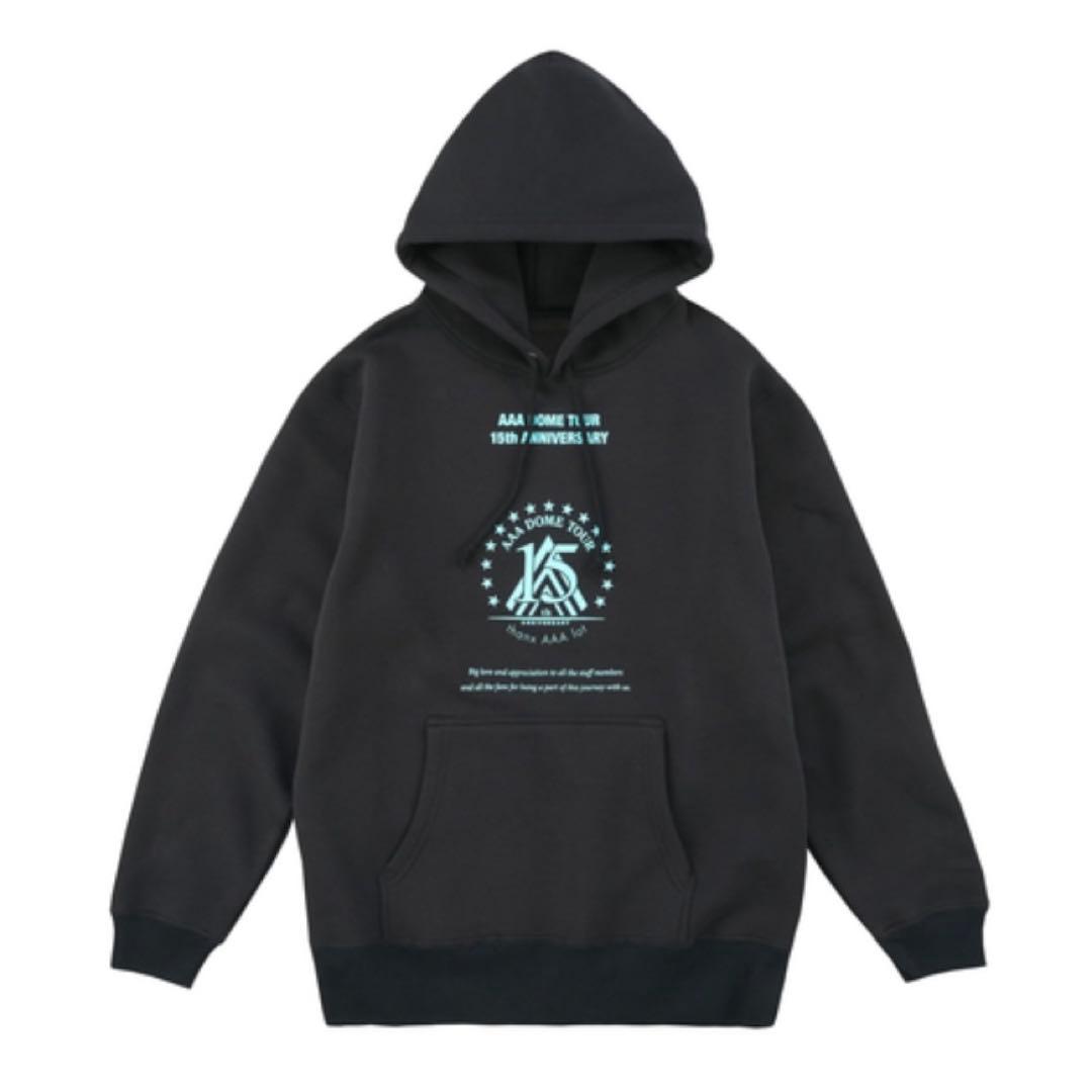 AAA 15th Liveグッズ パーカー プルオーバーフーディー Lサイズ 黒