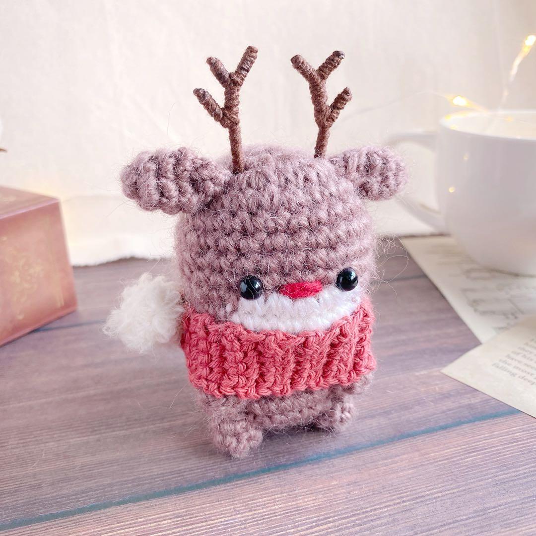 ほっこり冬の仲間たちのクリスマスあみぐるみセット