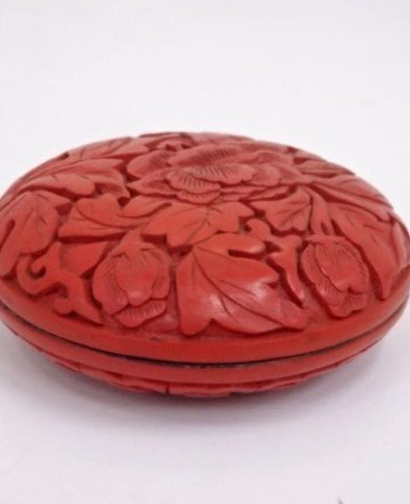 姿の良い香合　ビンテージ　茶道具　古美術　推朱調