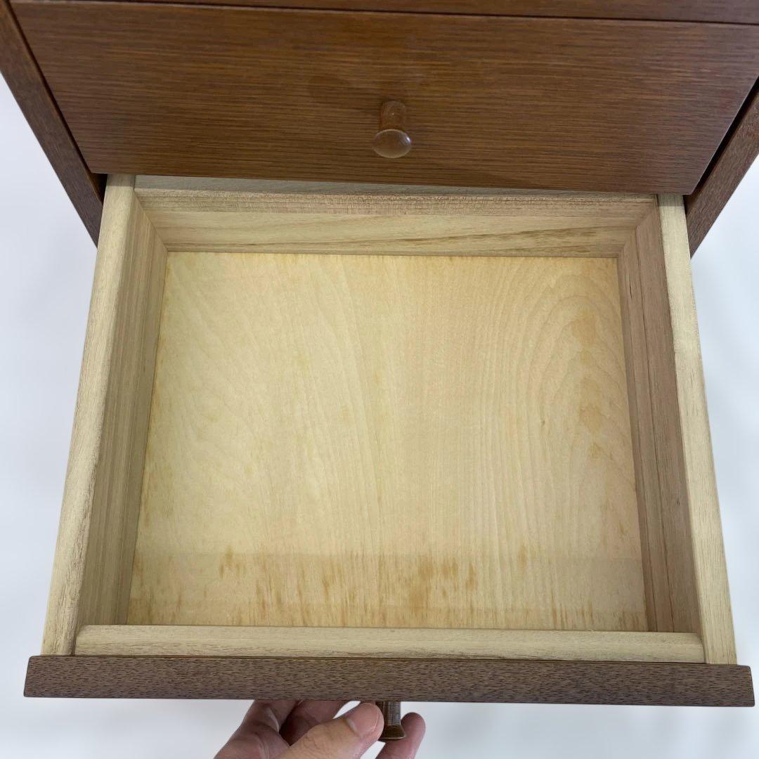 美品　日進木工　NISSIN ブリック・ブロック チェスト　天然木　ブラウン　棚