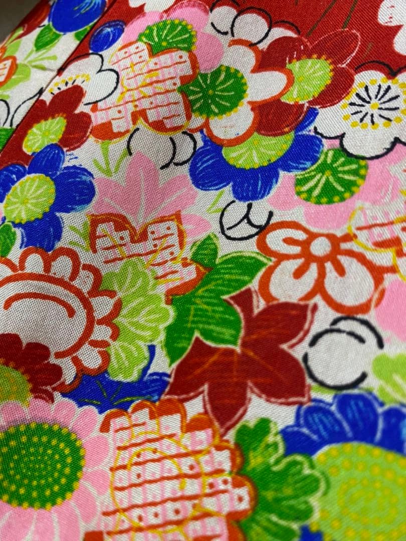 No.300アンティーク子供着物正絹3歳用着丈81センチ裄丈40センチ