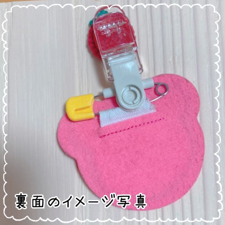 名札ワッペン 名札クリップ ハンドメイド 消防車