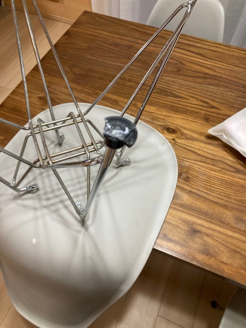 グレー シェルチェア