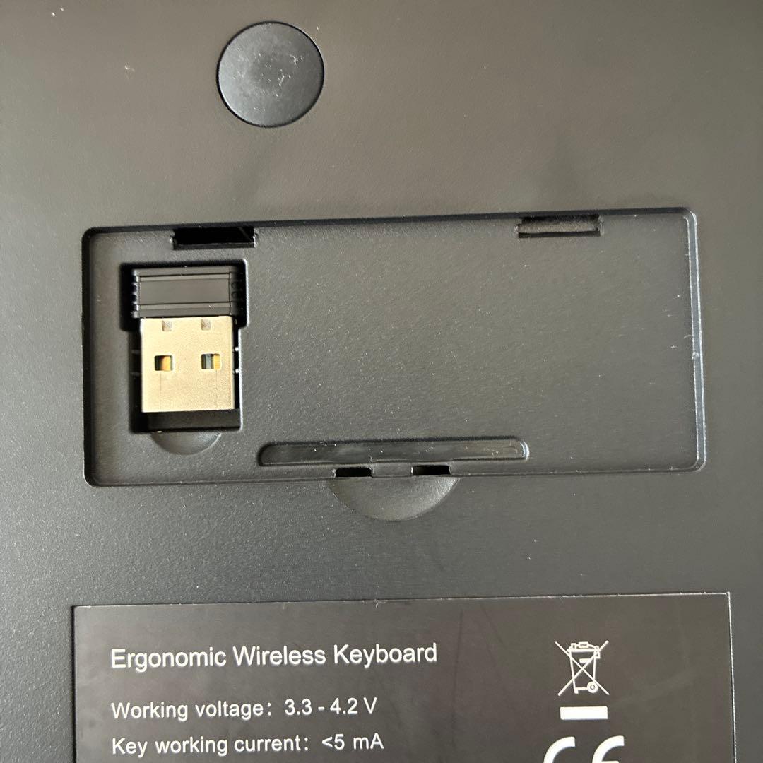 Ewin 2025新型エルゴノミクス キーボード 2.4GBluetooth対応