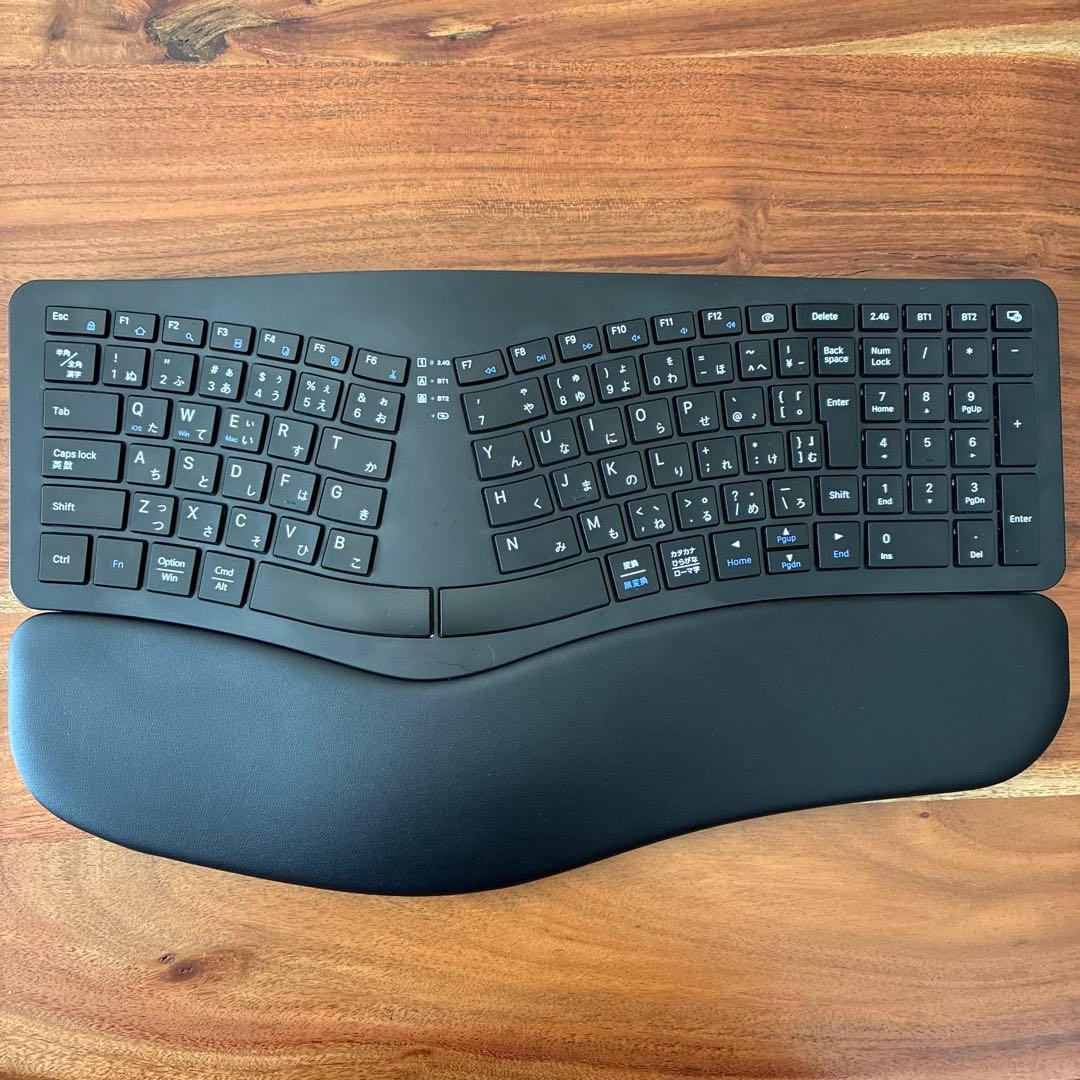 Ewin 2025新型エルゴノミクス キーボード 2.4GBluetooth対応