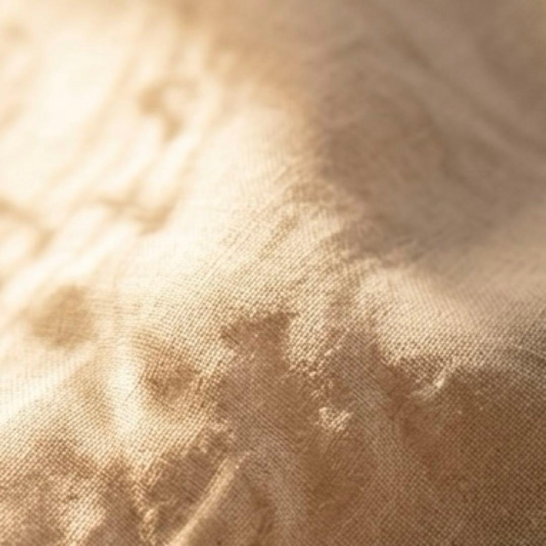 日曜日の朝の余韻：リネンに綴る詩と陽だまりの風景 コラボアート 木製フレーム付き