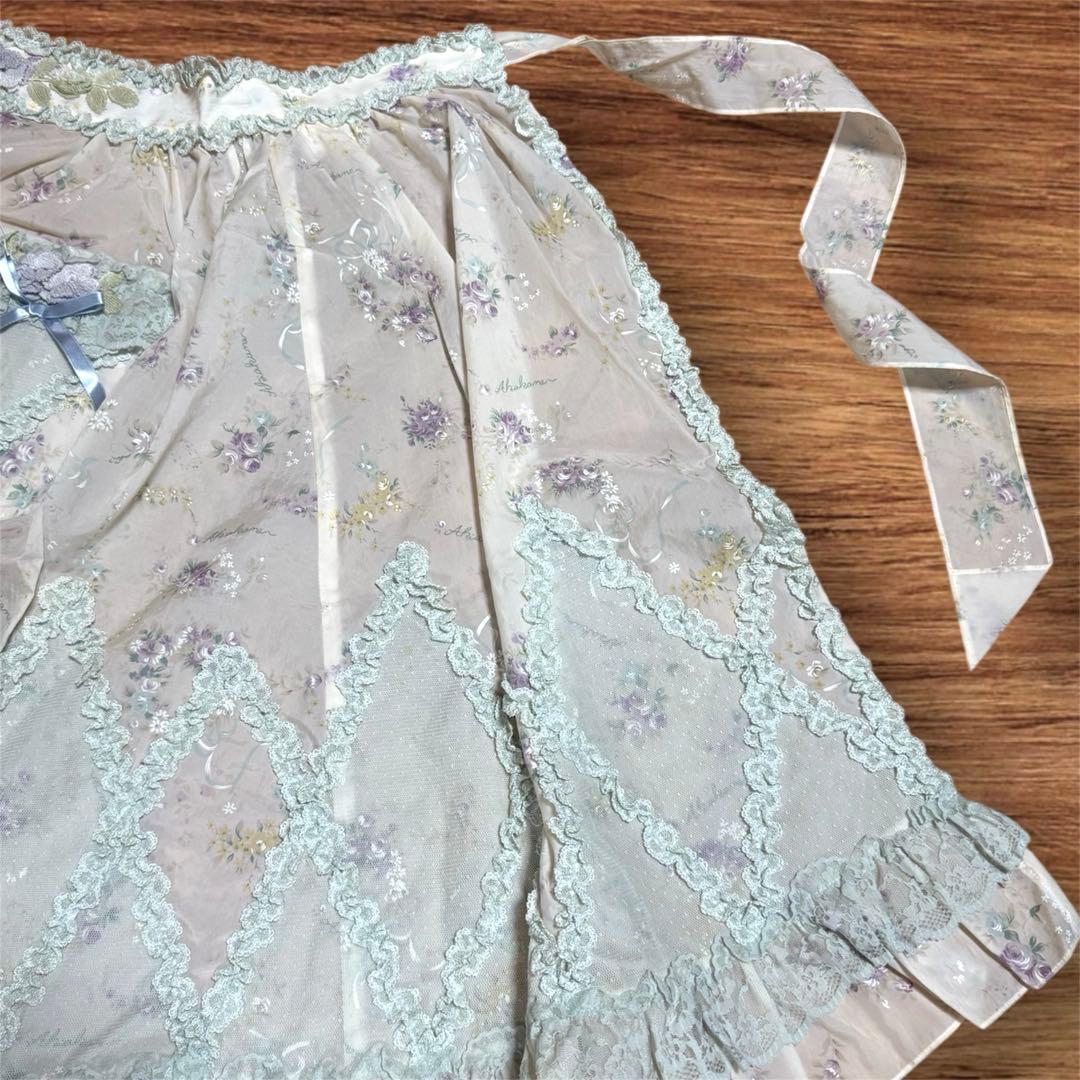 さえら Akiakane アキアカネ サロンエプロン クリーム色