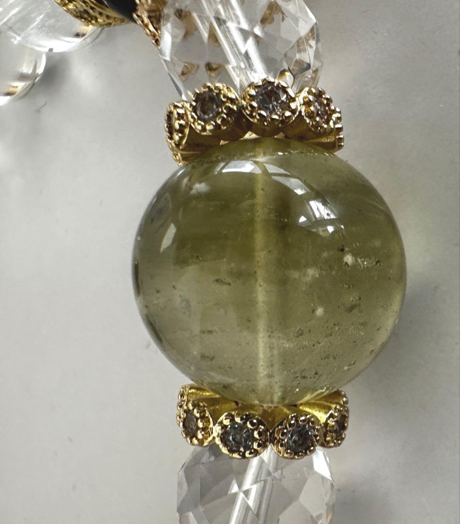 【高品質】リビアングラス １５mmブレスレット 内径16cm