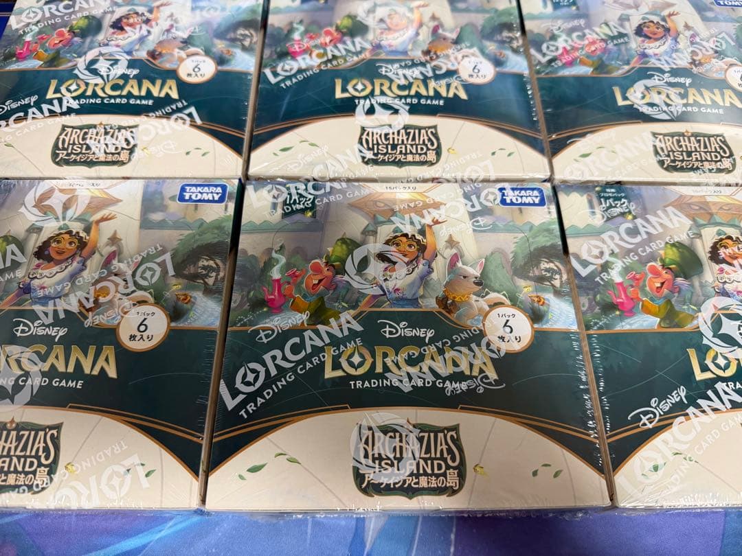 【新品未開封】ディズニーロルカナ アーケイジアと魔法の島 6BOX