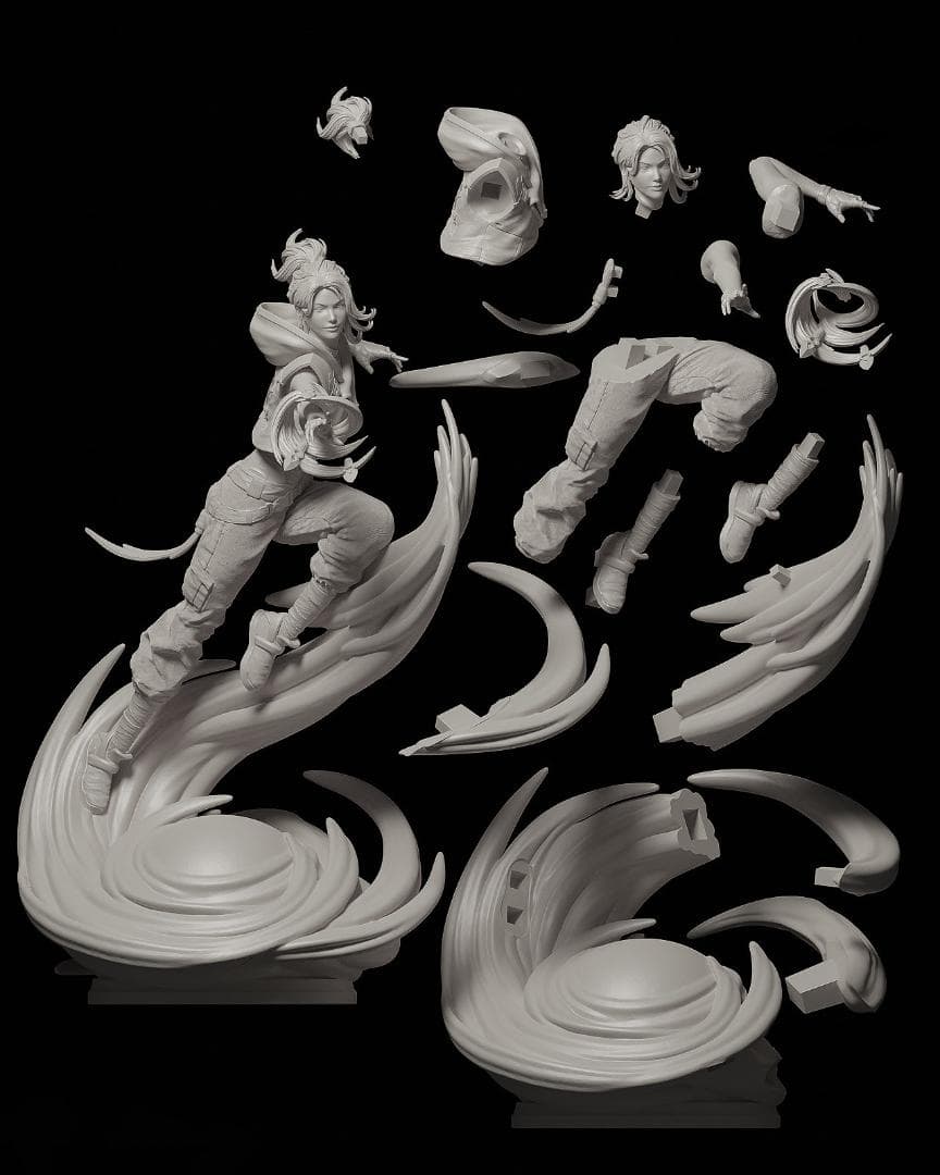 1/8　未塗装 未組立　フィギュア　ガレージキット　ジェット　VALORANT