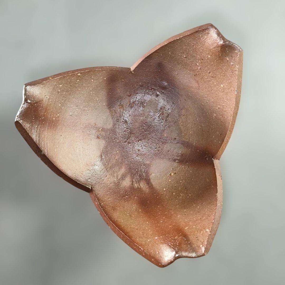 A1342-4/備前焼/閑谷窯/目澤孝 作/備前割山椒向付5客/飾鉢/菓子鉢/