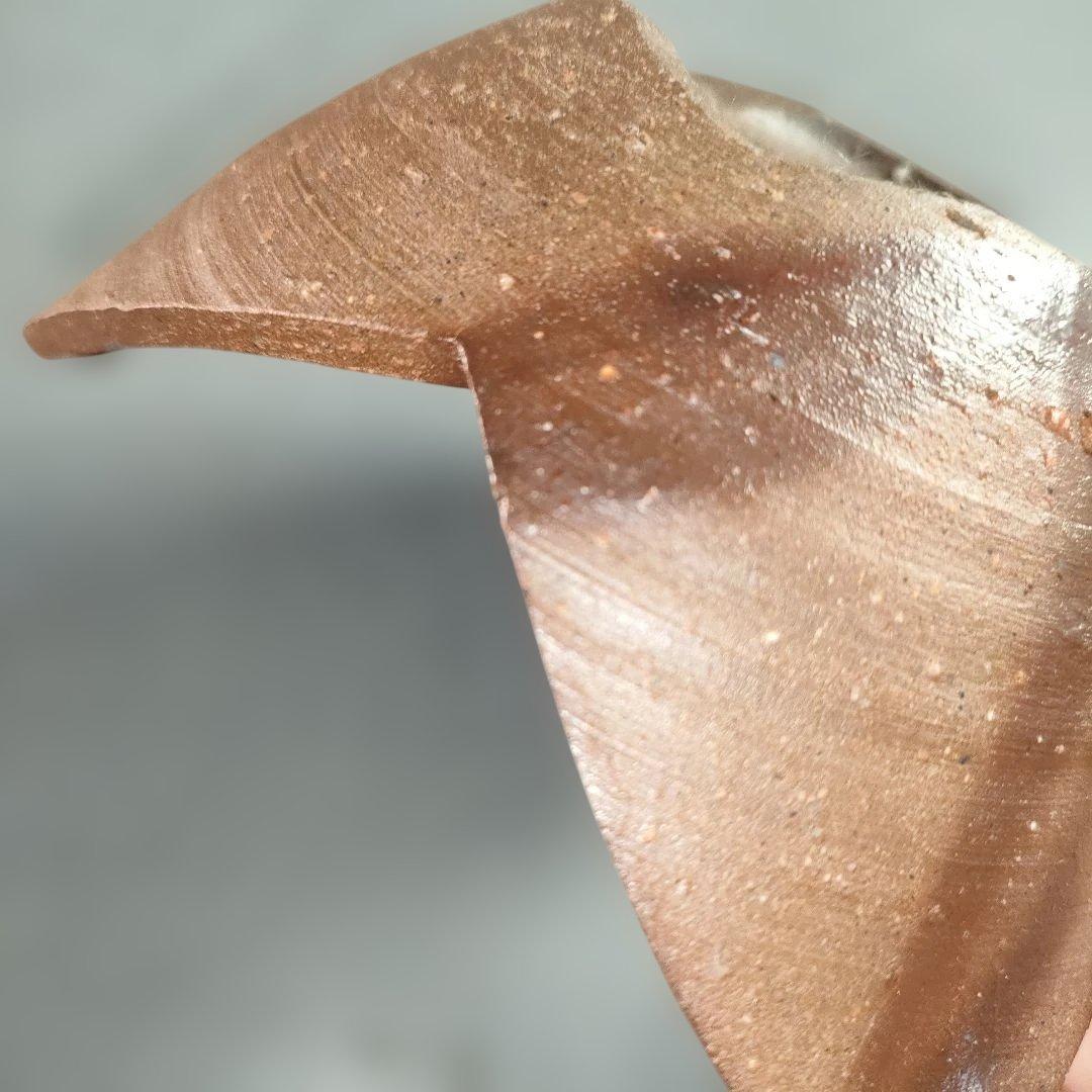 A1342-4/備前焼/閑谷窯/目澤孝 作/備前割山椒向付5客/飾鉢/菓子鉢/