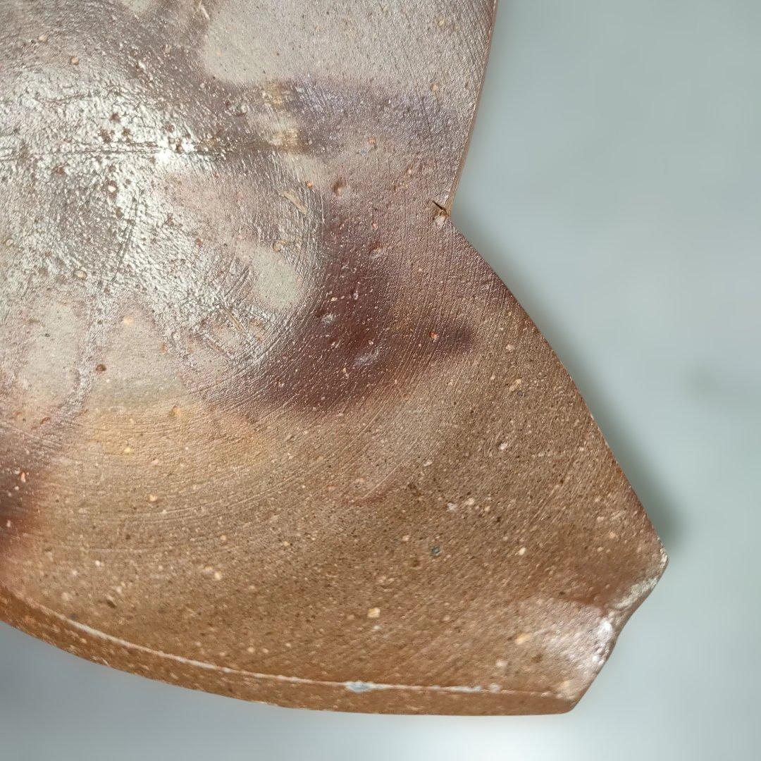 A1342-4/備前焼/閑谷窯/目澤孝 作/備前割山椒向付5客/飾鉢/菓子鉢/