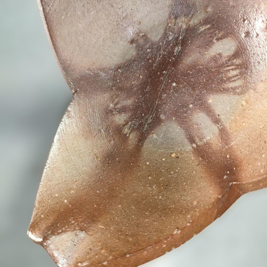 A1342-4/備前焼/閑谷窯/目澤孝 作/備前割山椒向付5客/飾鉢/菓子鉢/