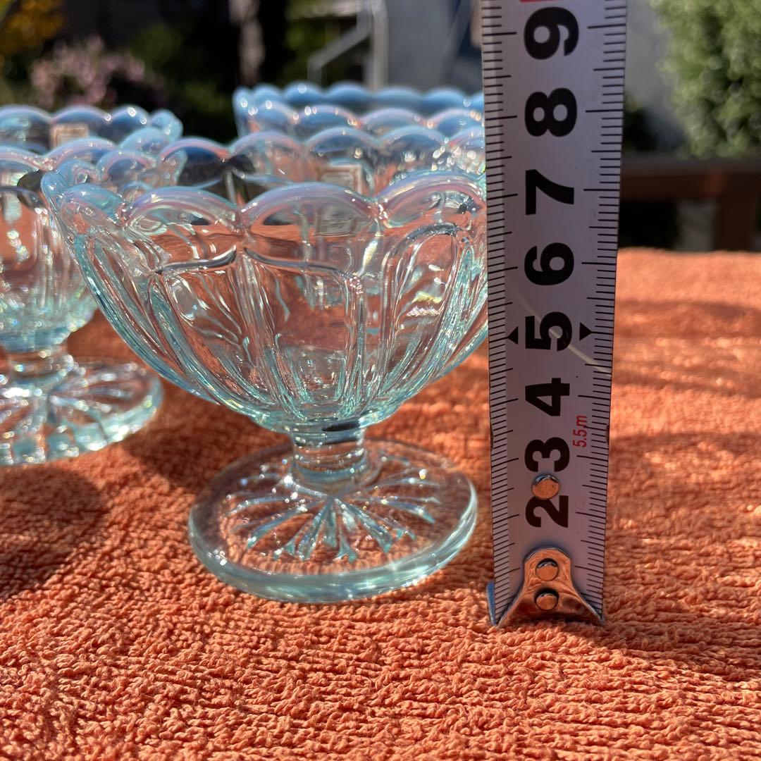 廣田硝子 雪の花　フラッペ レトロモダン 5客　新品未使用