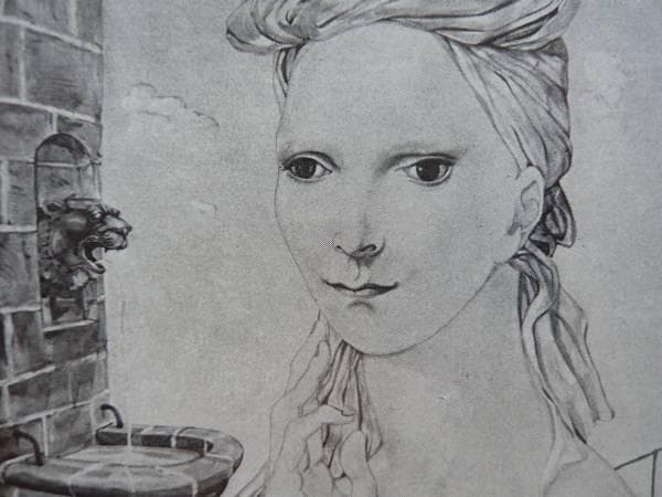 藤田嗣治　水を汲む女　画集より　状態良好　新品額付、絵画