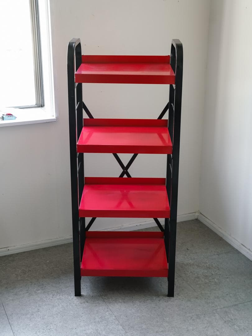 ヴィンテージ 日産 \"PIT WORK\" スチールメタルラック 非売品 什器