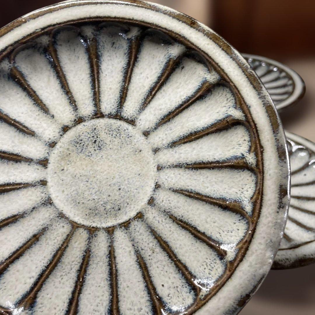 丹波　名工　生田和孝　白釉銘々皿　5枚　共箱