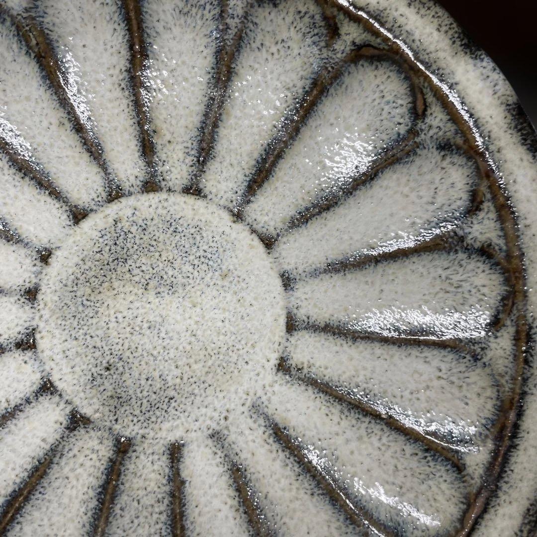 丹波　名工　生田和孝　白釉銘々皿　5枚　共箱