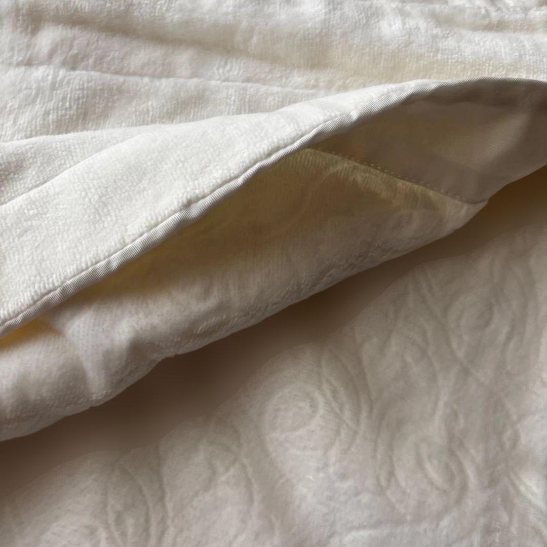 未使用　西川　シングル高級綿毛布140cm×200cm 白色　日本製