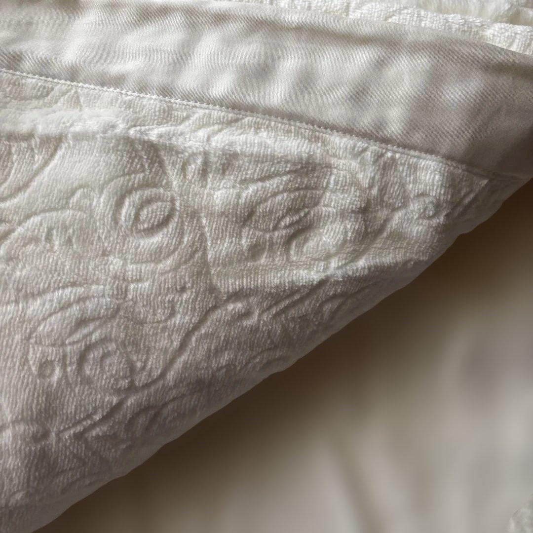 未使用　西川　シングル高級綿毛布140cm×200cm 白色　日本製