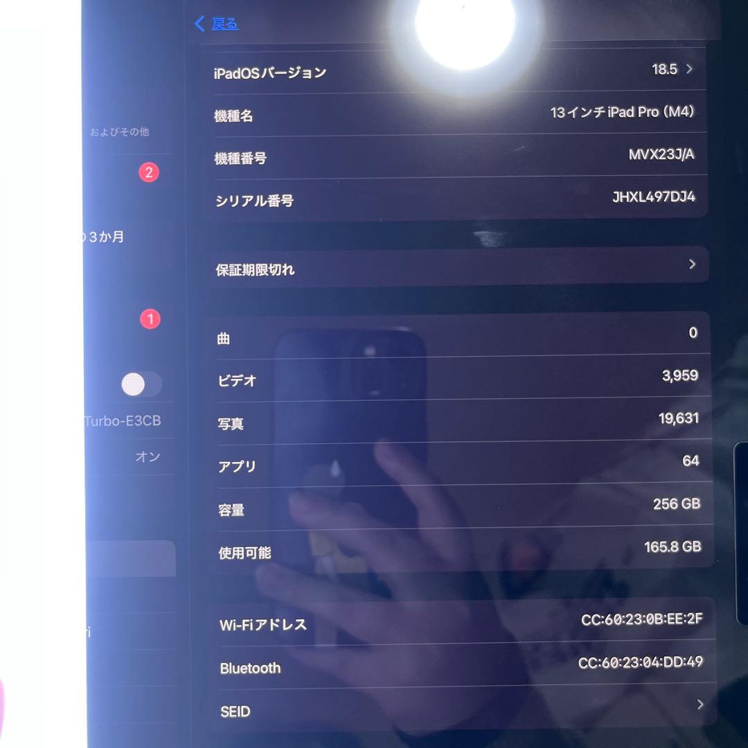 Apple iPad pro 本体m4チップ13インチ