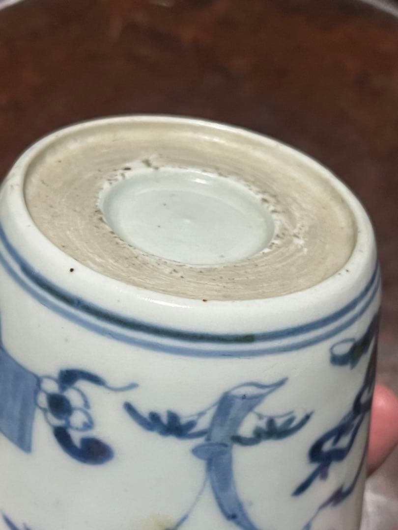 モダンデザイン　古伊万里　蕎麦猪口　散らし　無傷完品　大振り　松竹梅　柿右衛門