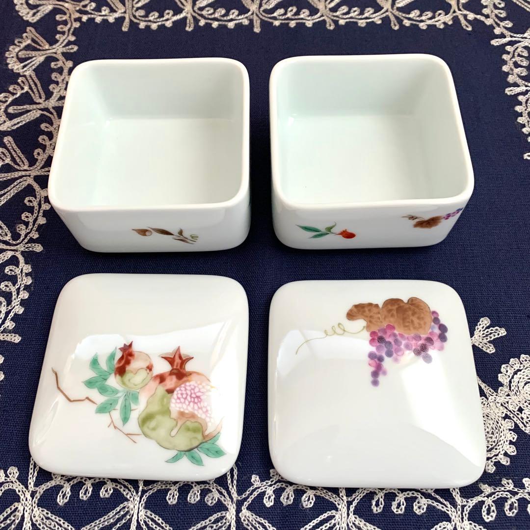 こちらはパンダです　深川製磁　豊穣　ペア蓋物　新品未使用