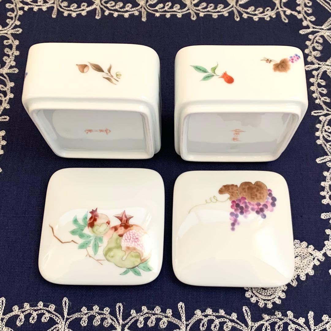 こちらはパンダです　深川製磁　豊穣　ペア蓋物　新品未使用