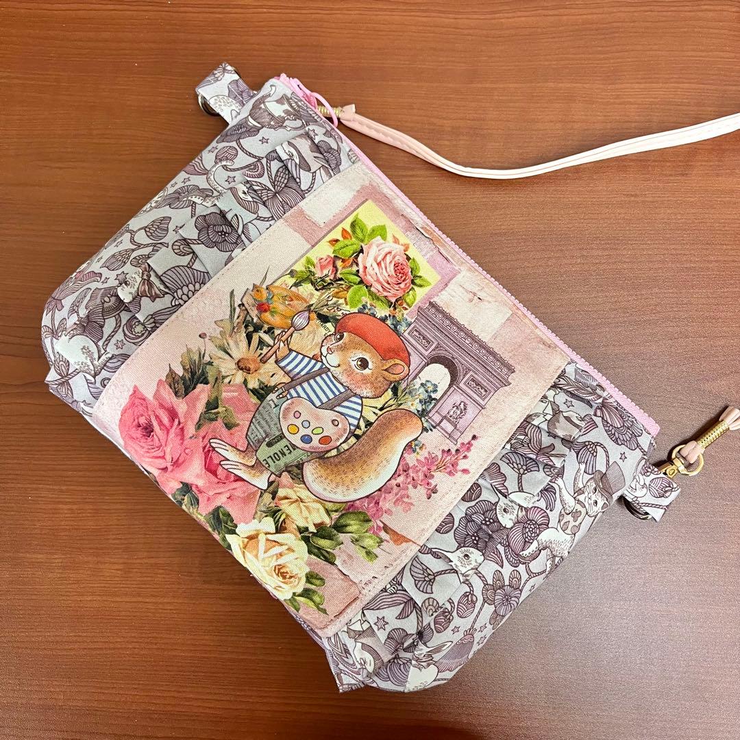 ジョリーフルール　コラコラ＆メゾンド　25㎝両サイドフリルショルダーバック
