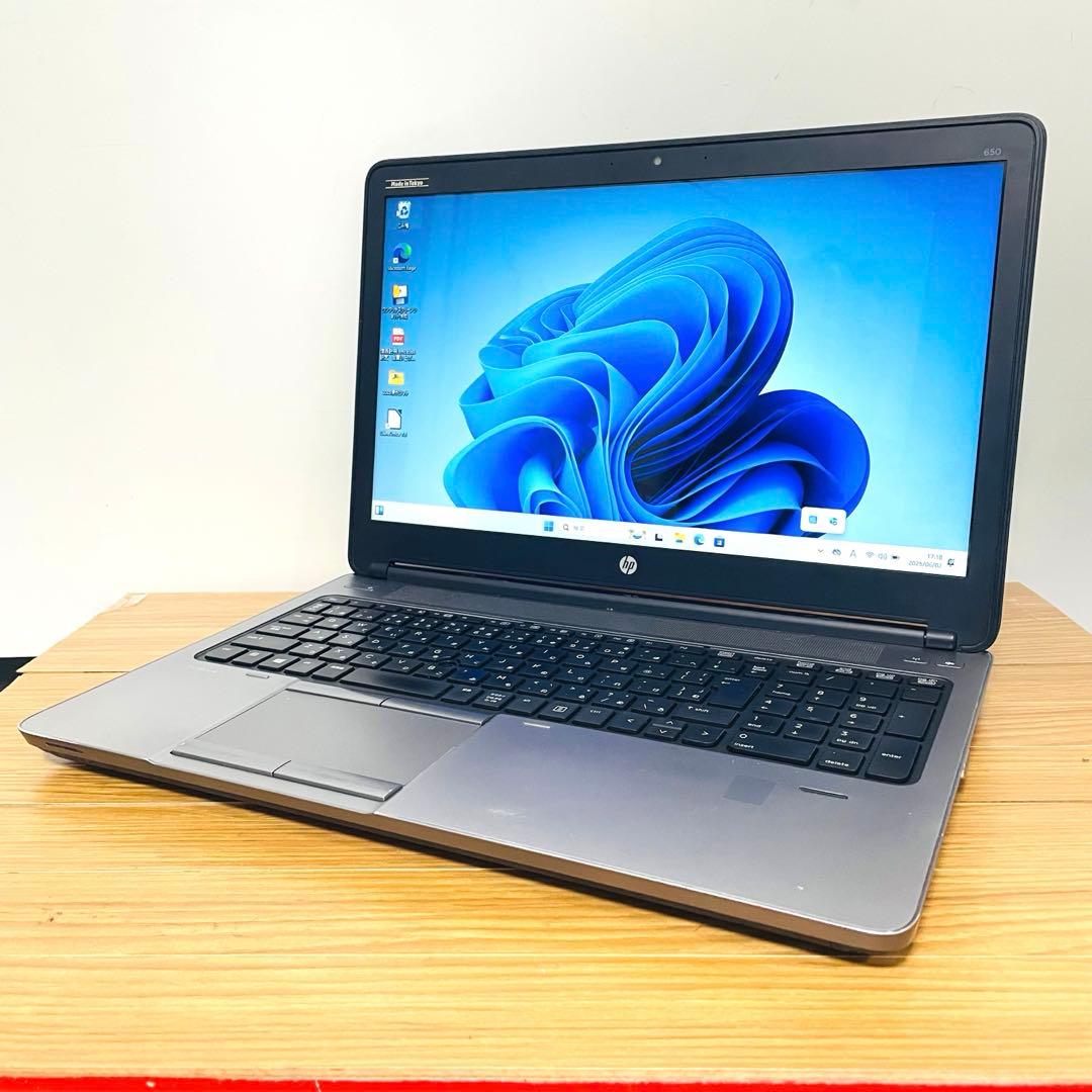 快適i5 HP SSDメモリ8ギガカメラWindows11オフィスDVD