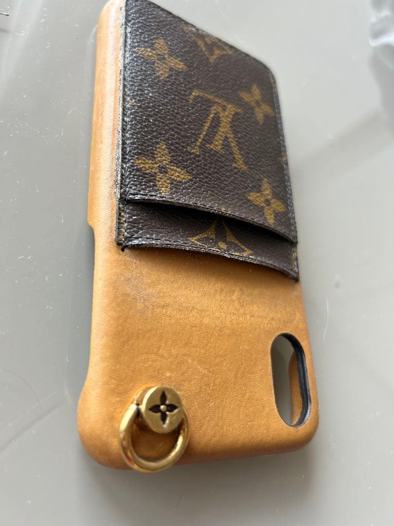 ルイヴィトンLV モノグラム iPhone X/XS レザー スマホケース