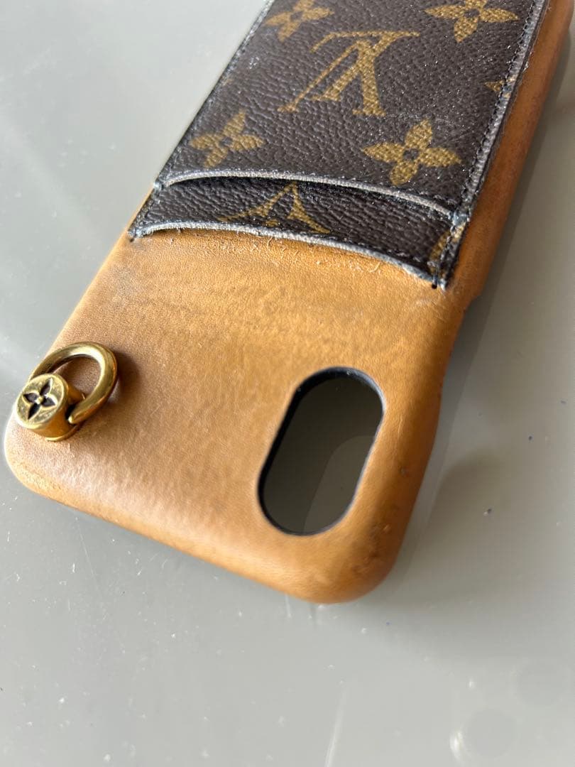 ルイヴィトンLV モノグラム iPhone X/XS レザー スマホケース