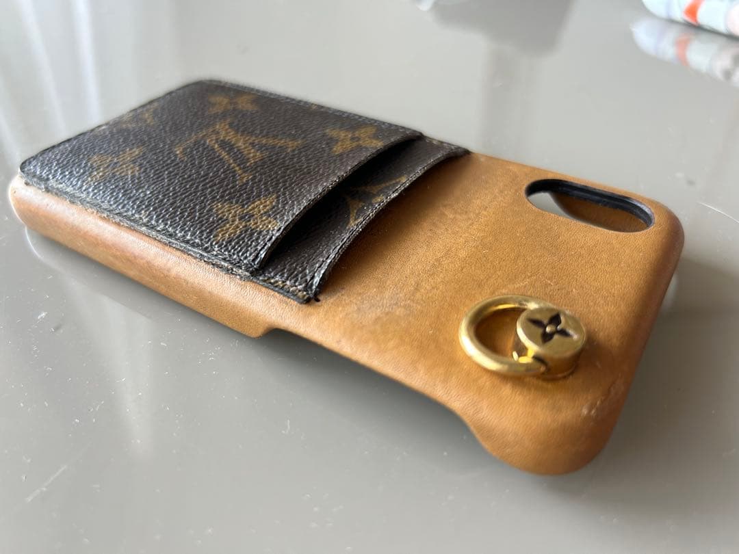 ルイヴィトンLV モノグラム iPhone X/XS レザー スマホケース